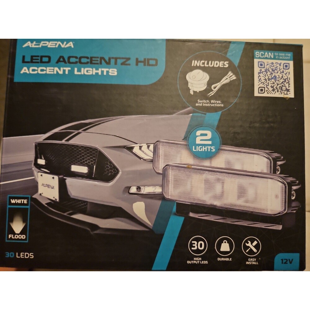Alpena LEDAccentz HD Accent, Universal Fit White Driving LED Light Kit